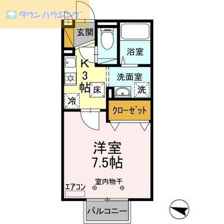 エスポワールの物件間取画像